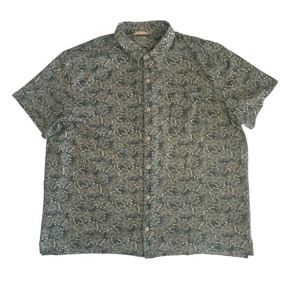 L.L. Bean Other - L.L. Bean Mens Size XL Reg Traditional Fit Hawaiian Button Up Short Sleeve Shirt